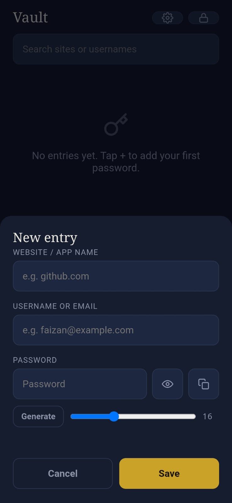 Add Password